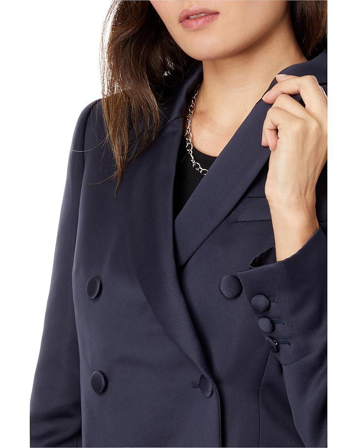 Women's Ted Baker Seraph Double-Breasted Satin Boyfriend Blazer Product Image