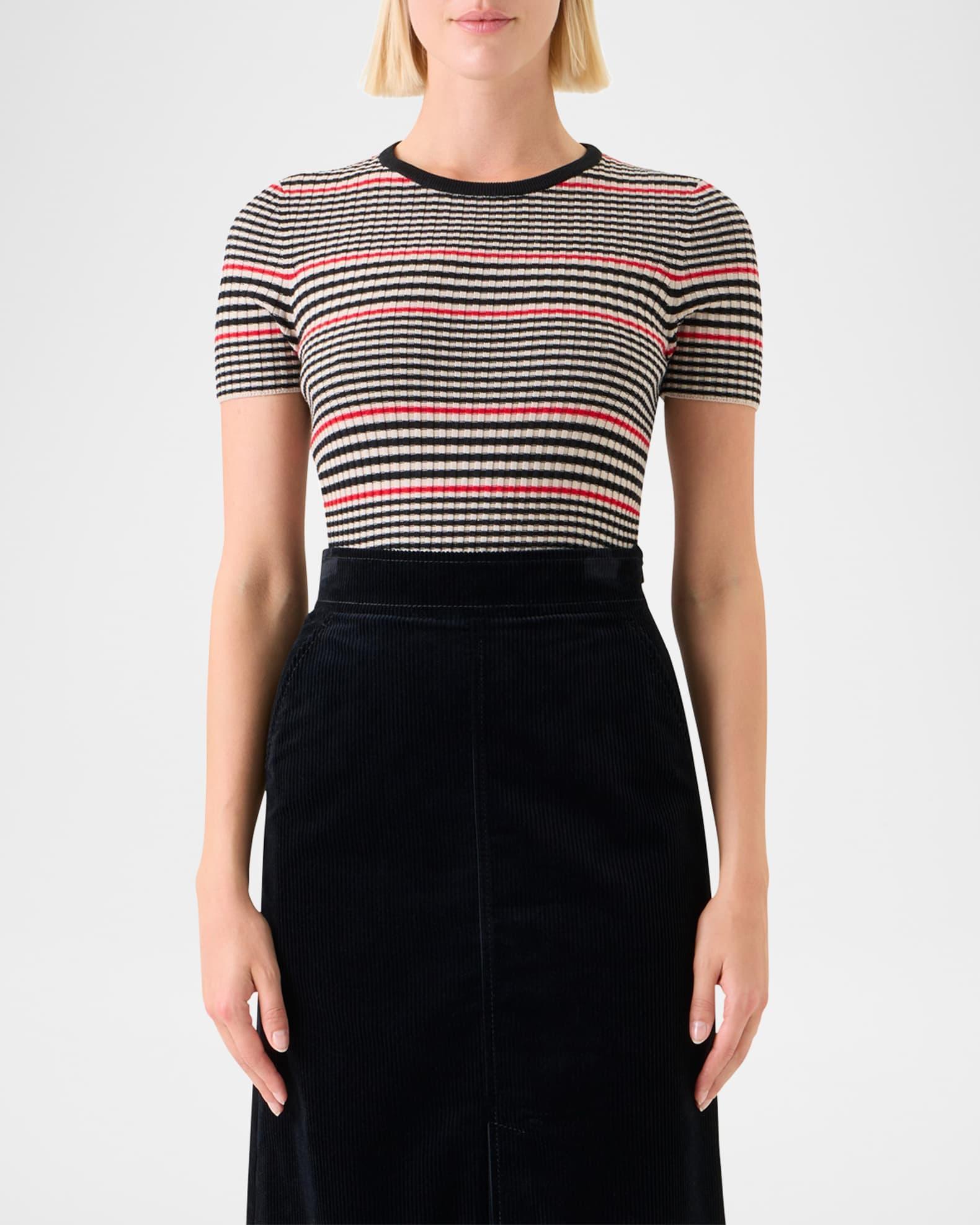 Ribbed Knit Merino Wool Pullover Product Image