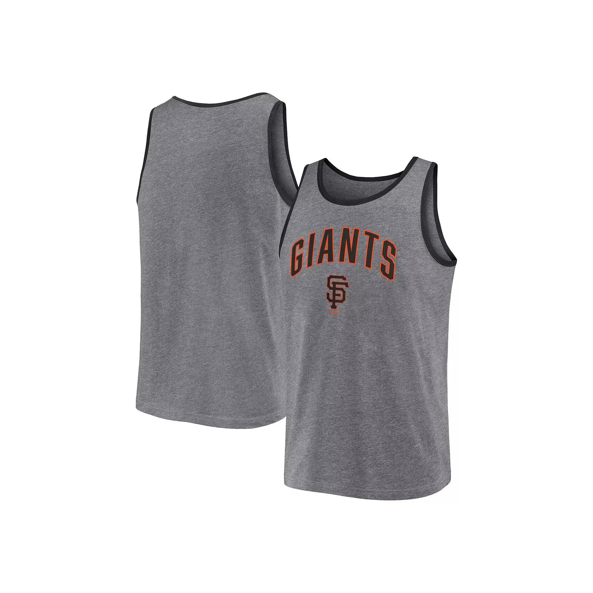 Men's Fanatics Branded  Heather Gray San Francisco Giants Primary Tank Top, Size: Small, Grey Product Image
