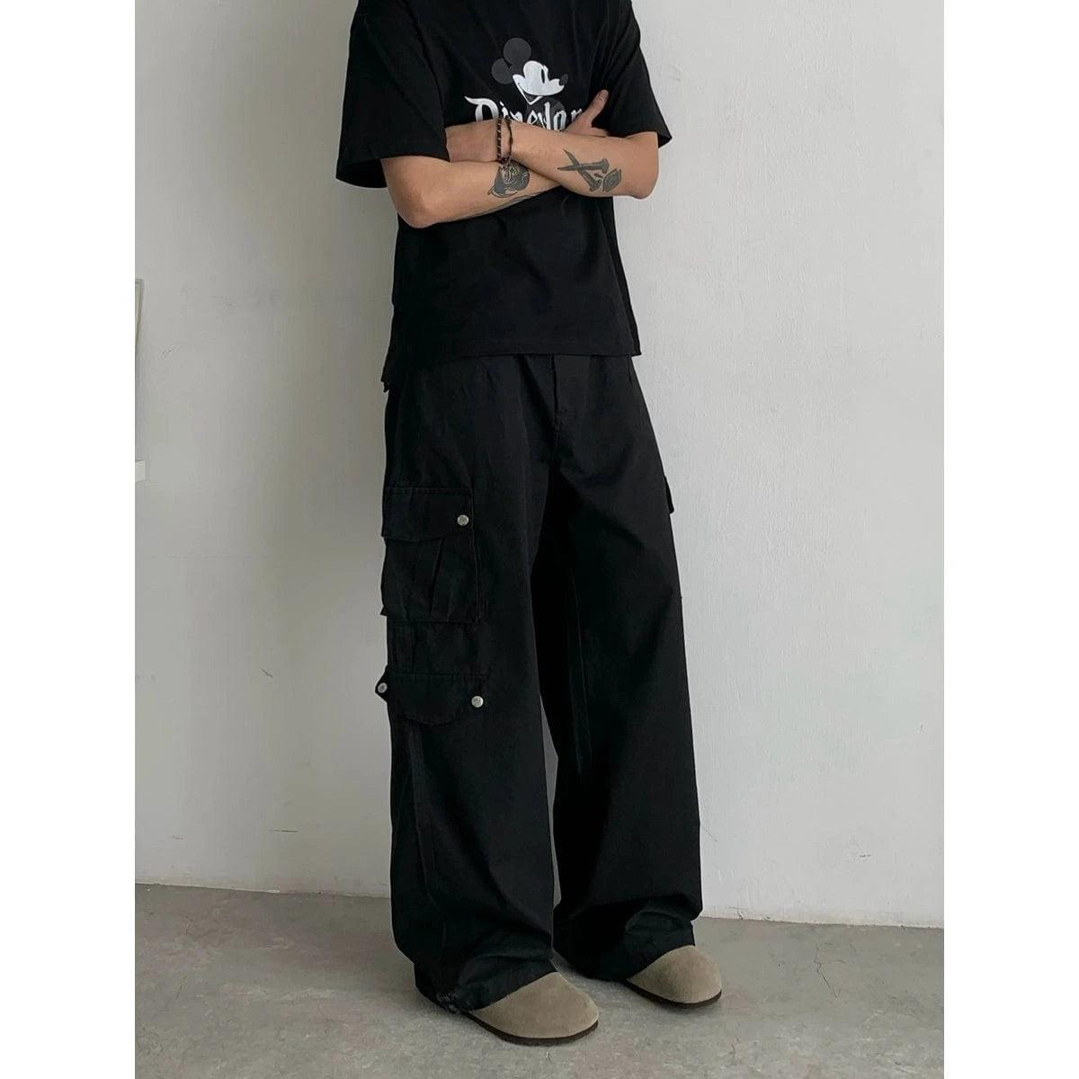 RT No. 18852 CARGO BAGGY STRAIGHT PANTS Product Image