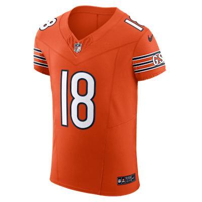 Men's Nike Caleb Williams Orange Chicago Bears Alternate Vapor F.U.S.E. Elite Jersey, Size: 40 Product Image