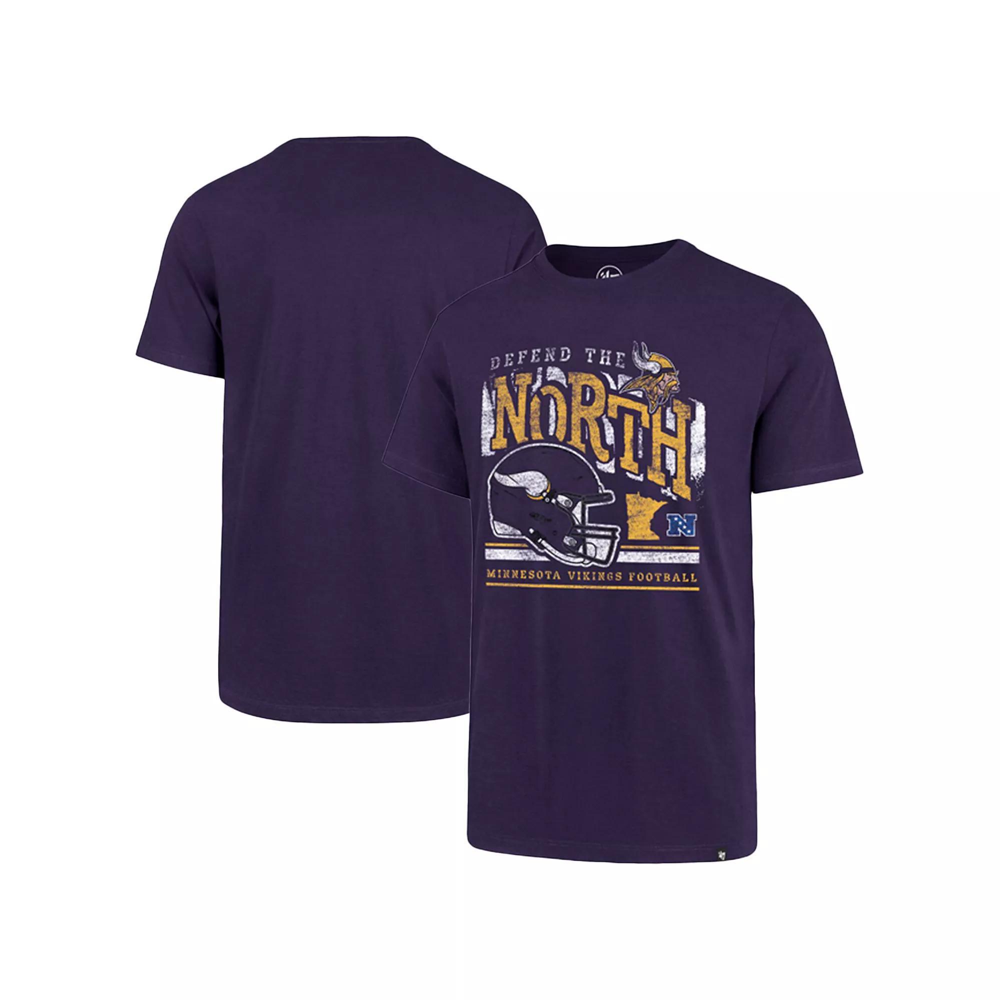 Men's '47 Purple Minnesota Vikings Regional Super Rival T-Shirt, Size: Large Product Image