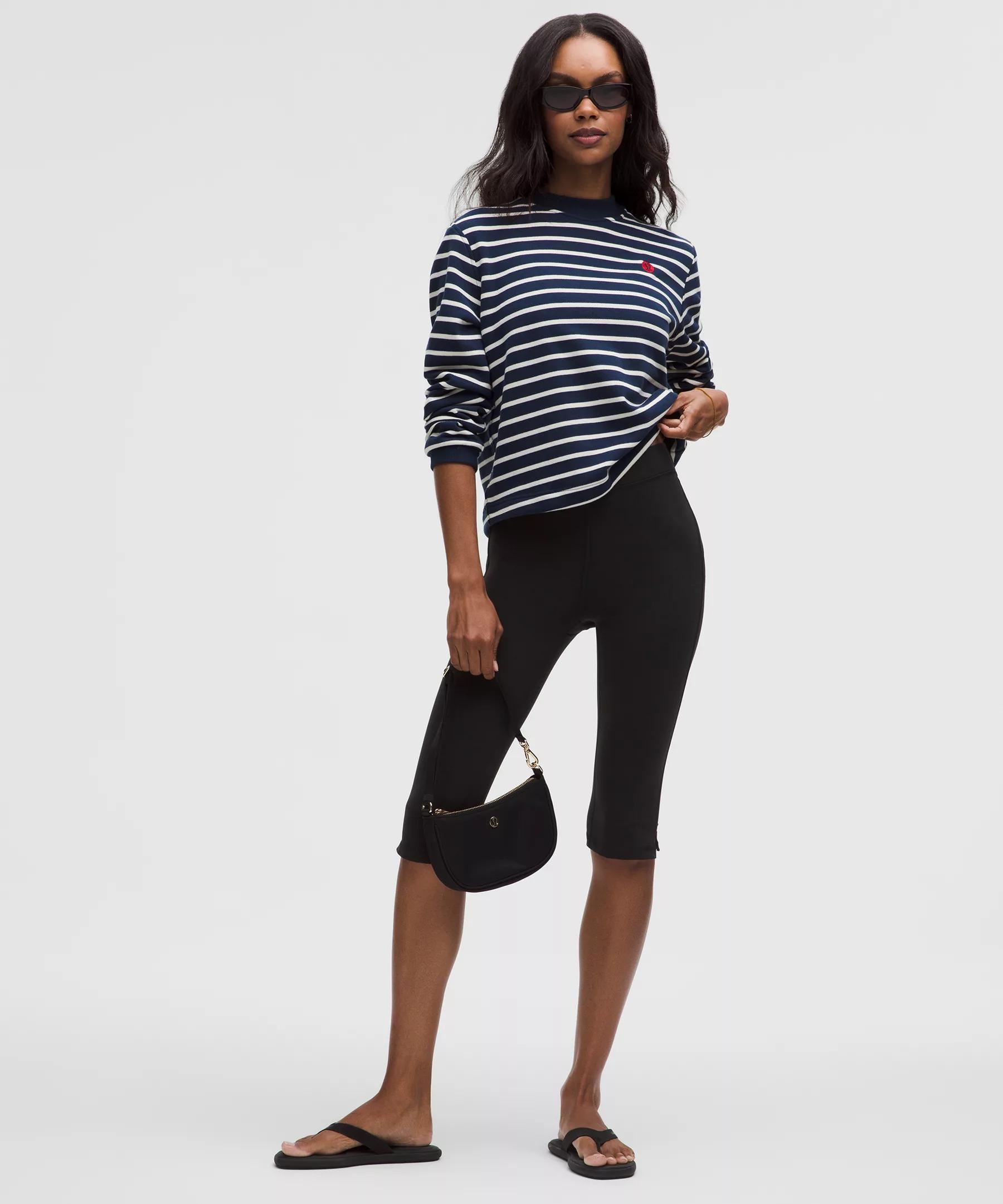 Groove High-Rise Notched-Hem Crop 15" Product Image