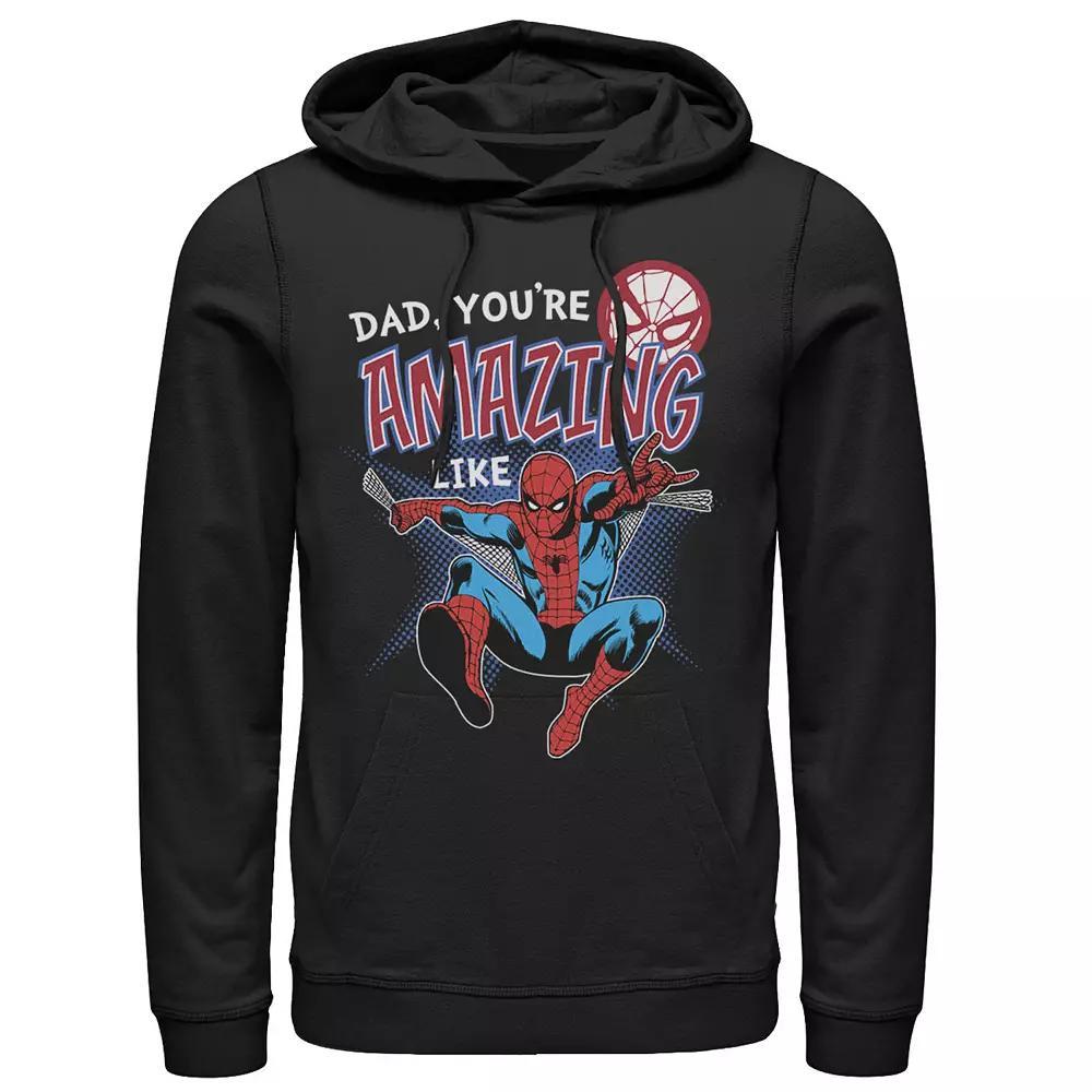Men's Marvel Spider-Man Amazing Dad Father's Day Hoodie, Size: XXL, Black Product Image