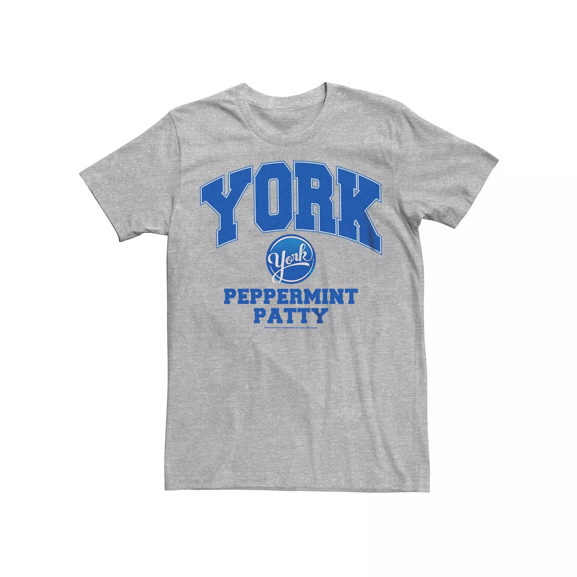 Men's York Peppermint Patty Logo Graphic Tee, Size: XXL, Athletic Grey Product Image