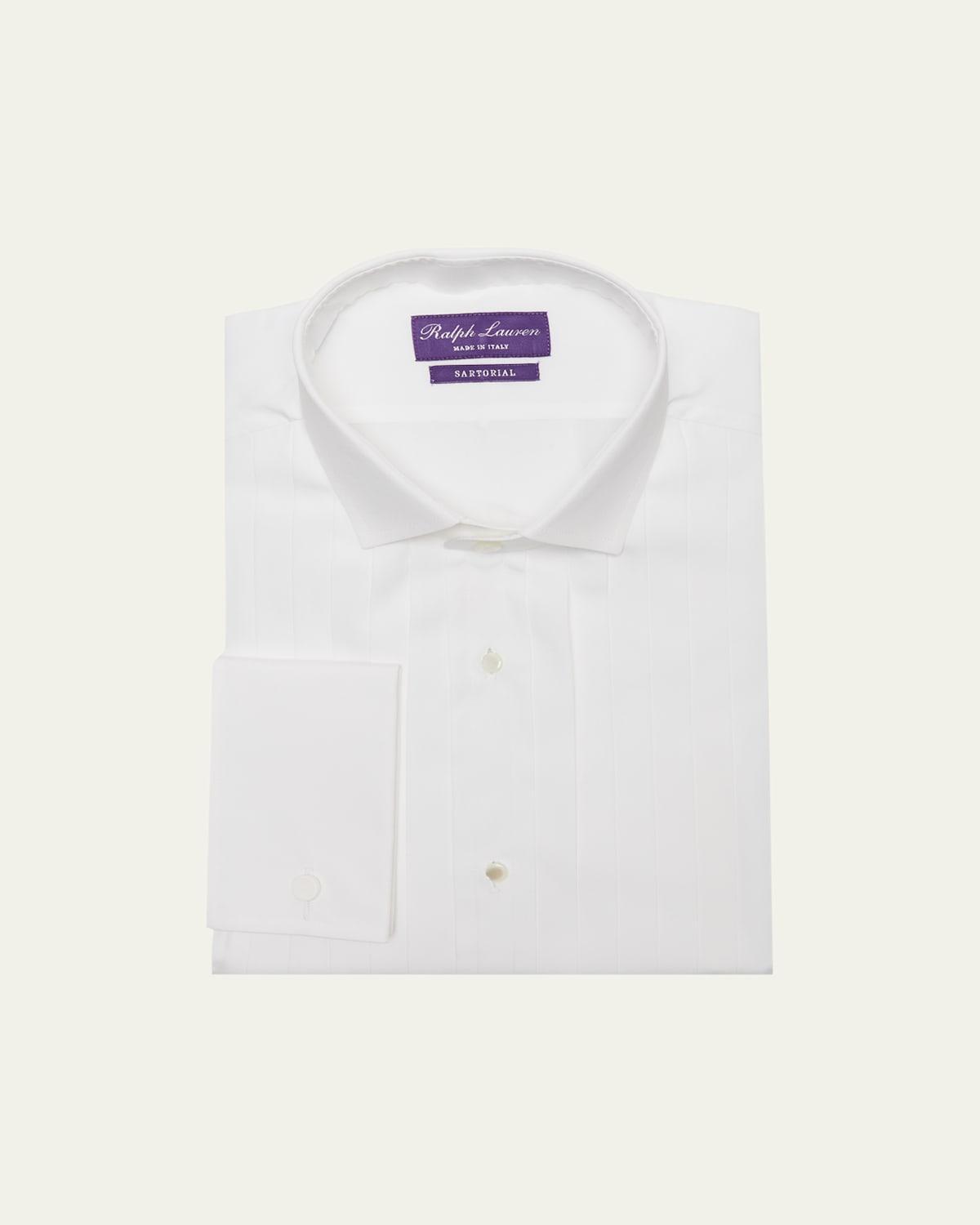 Mens Dexter Pleated-Bib Tuxedo Shirt Product Image