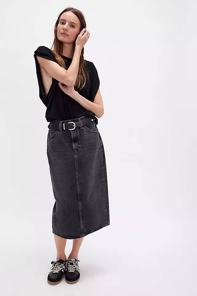 Levi's High-Rise Back Slit Skirt Product Image