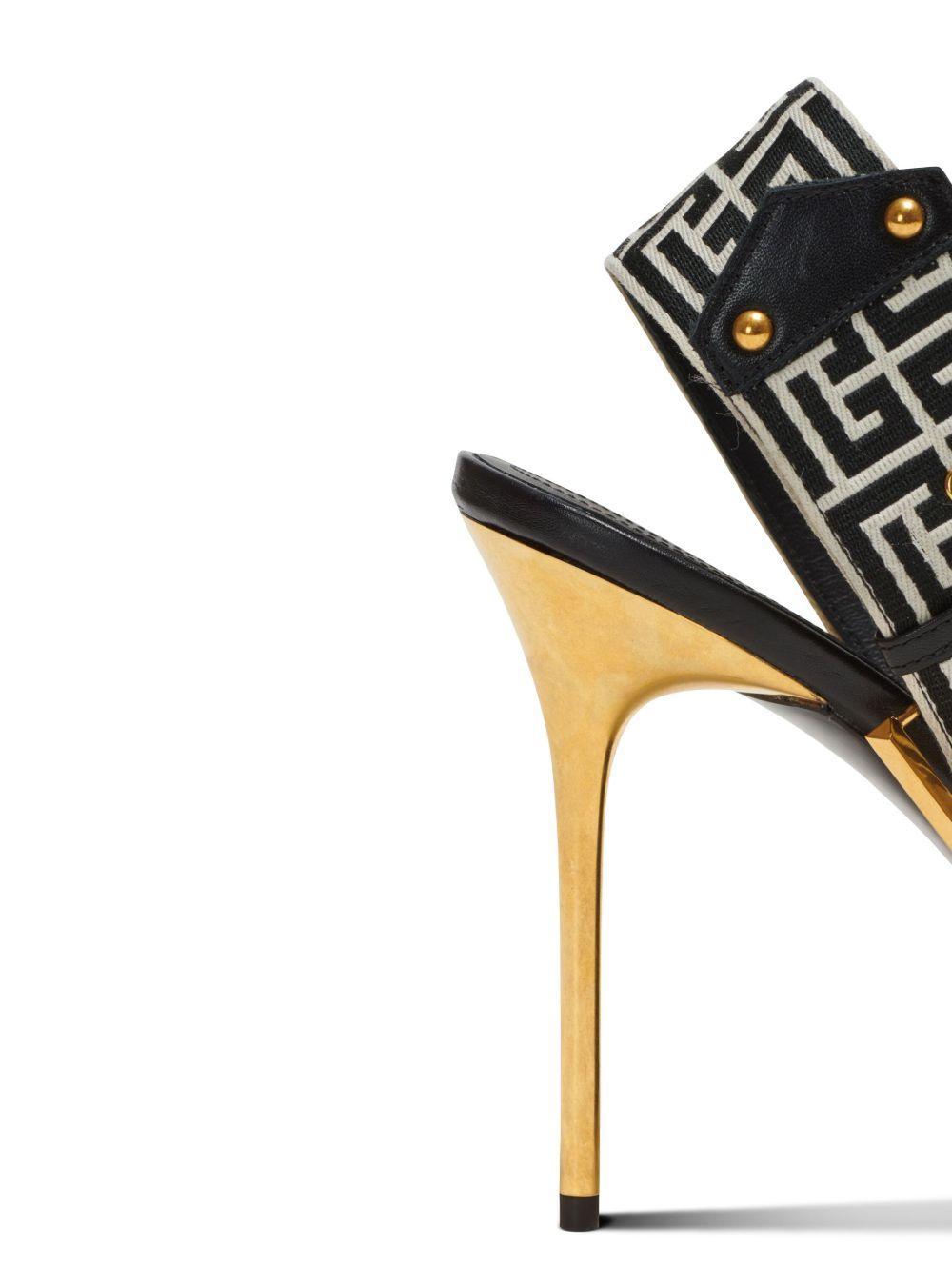 Ruby monogram slingback pumps Product Image