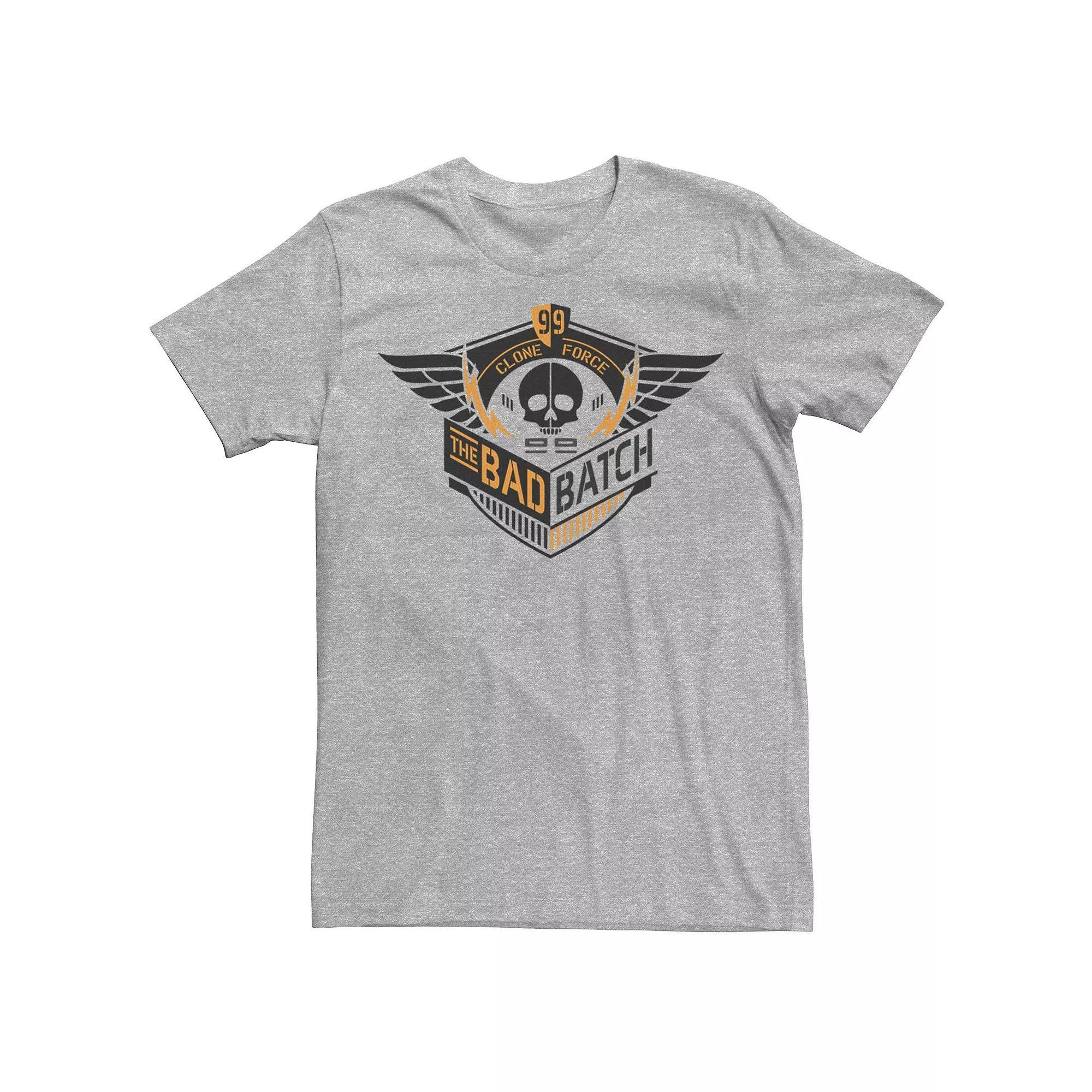 Men's Star Wars The Bad Batch Clone Force 99 Logo Tee, Size: Medium, Athletic Grey Product Image