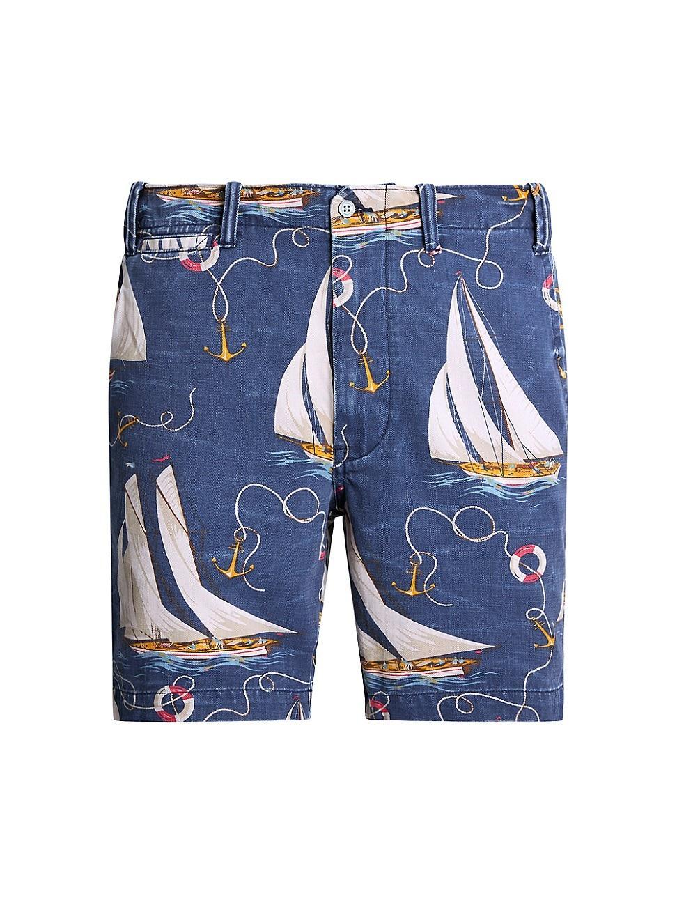 Mens Printed Rustic Twill Shorts Product Image