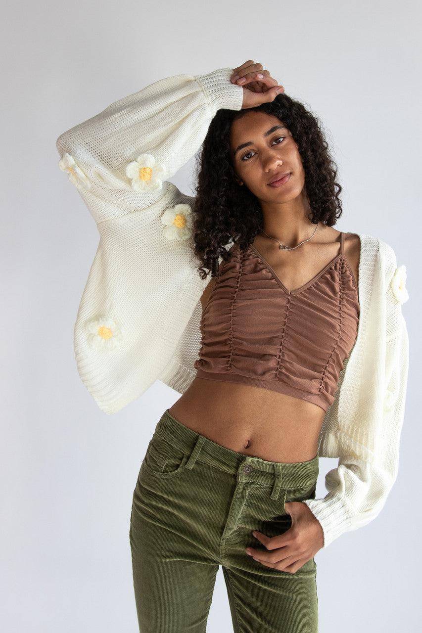 3D Daisy Cardigan Product Image