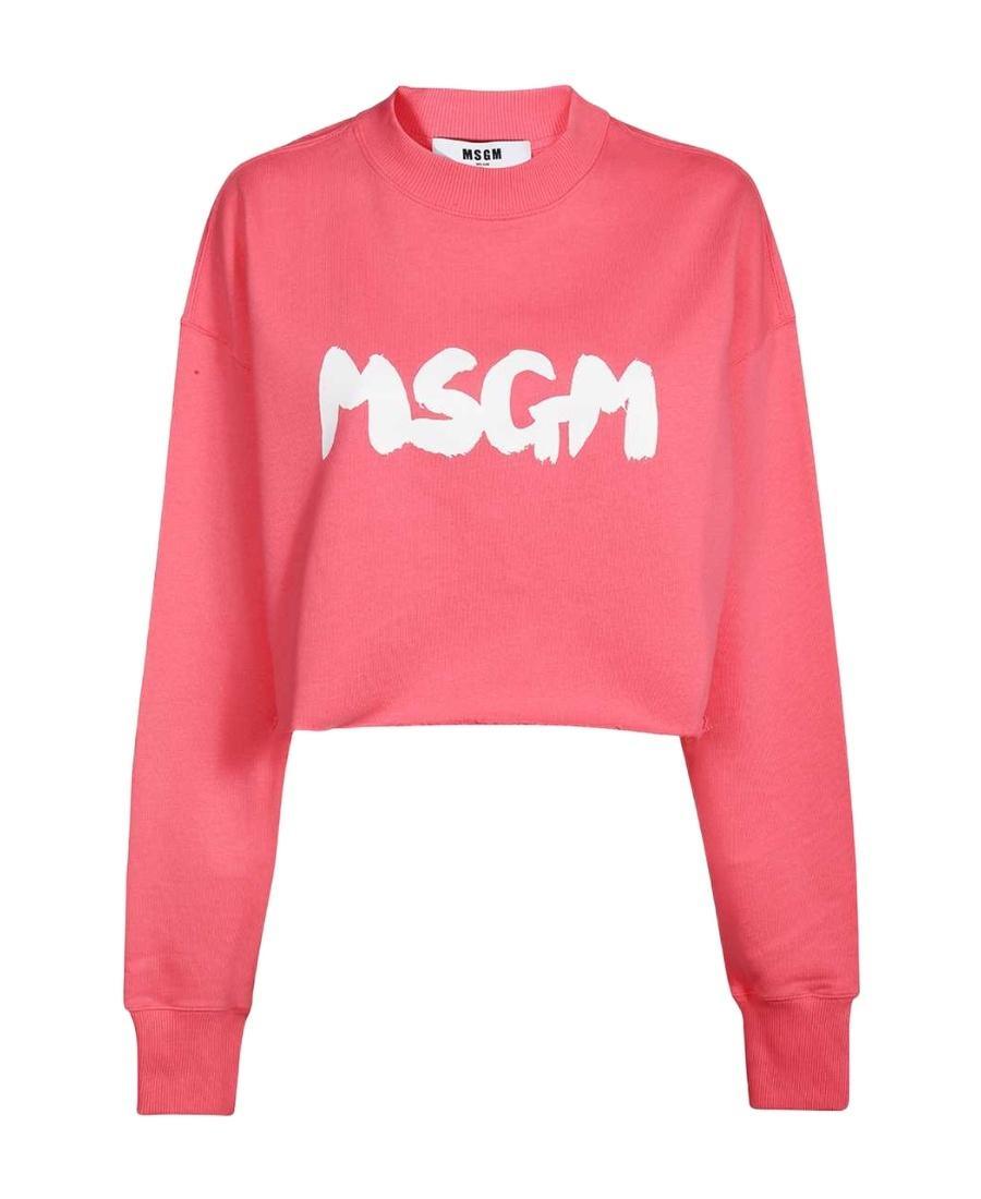 MSGM Logo Sweater In Pink Product Image