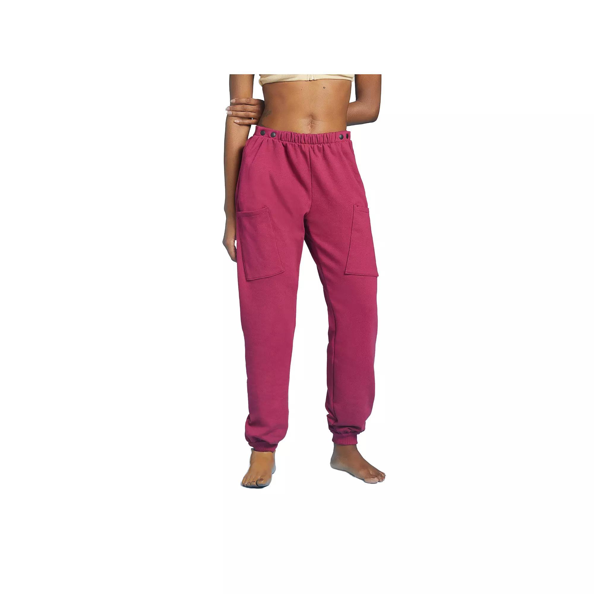 Slick Chicks Adaptive Accessible Fitted Joggers, Womens Purple Product Image