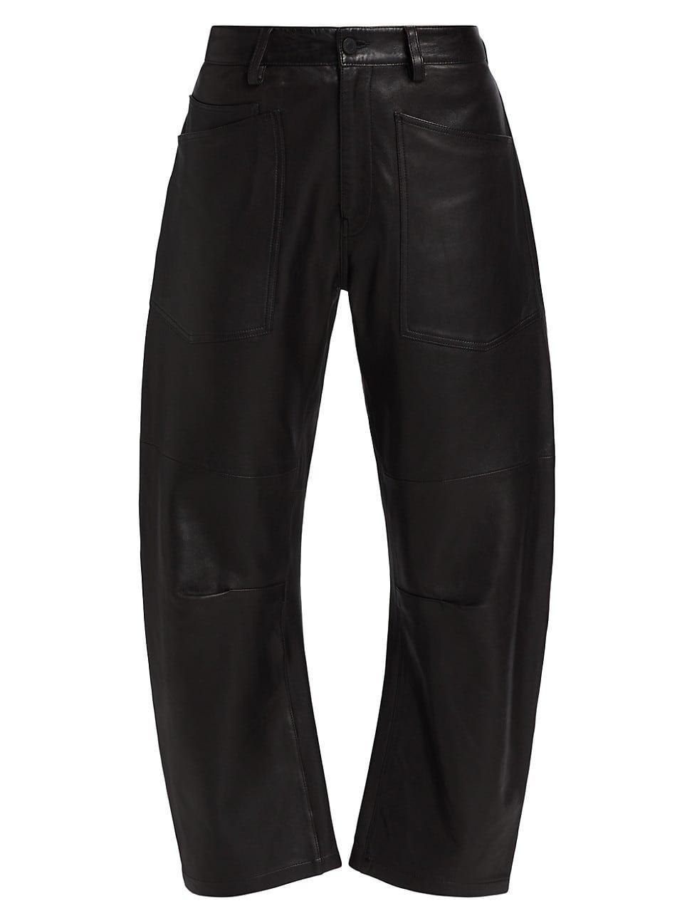 Womens Shon Leather Pants Product Image