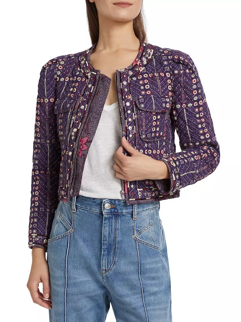 Christy Printed Cotton Jacket Product Image