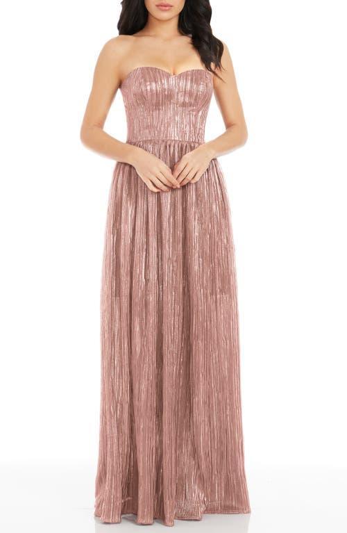 Womens Audrina Pliss Strapless Gown Product Image