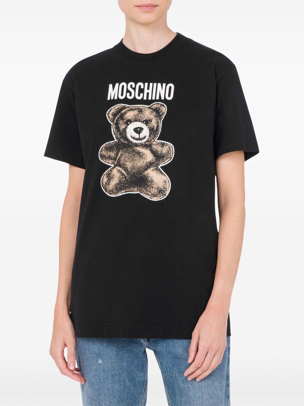 teddy bear-print T-shirt Product Image