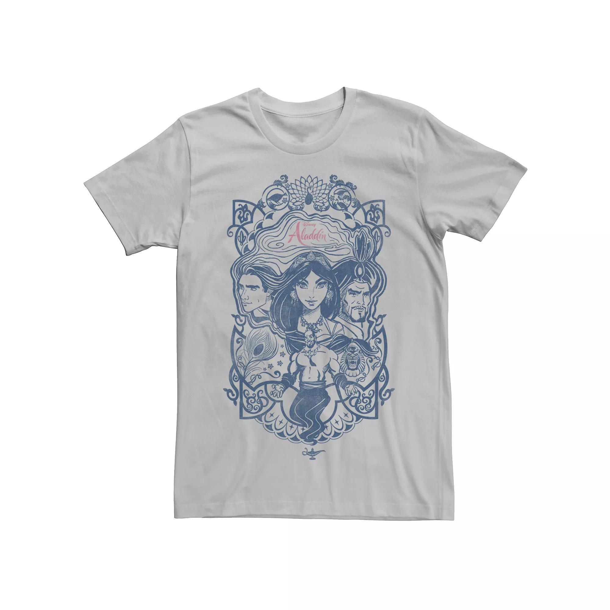 Disneys Aladdin Mens Jasmine, Jafar & Genie Graphic Tee Product Image