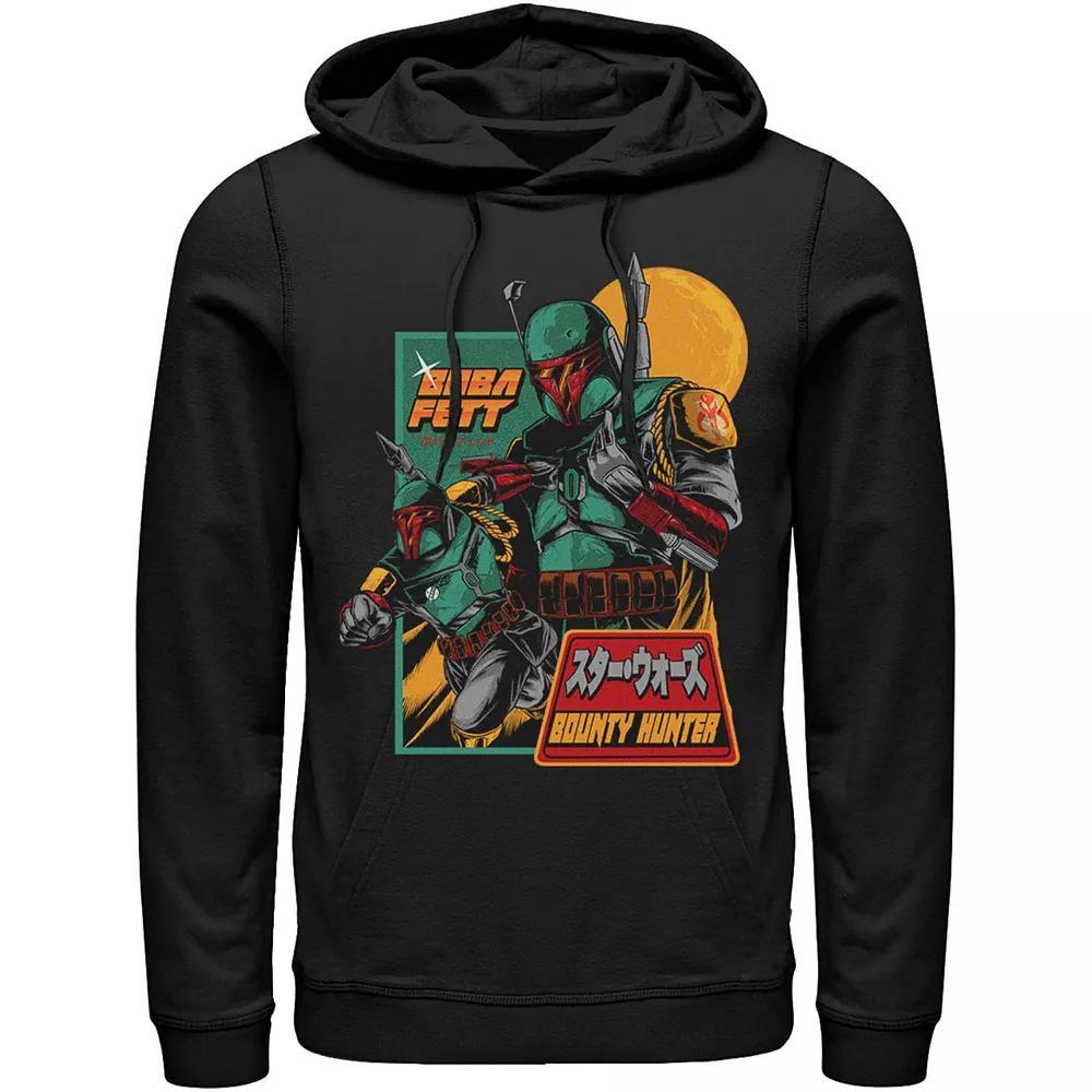Men's Star Wars Mandalorian Soldier Kanji Hoodie, Size: XL, Athletic Grey Product Image