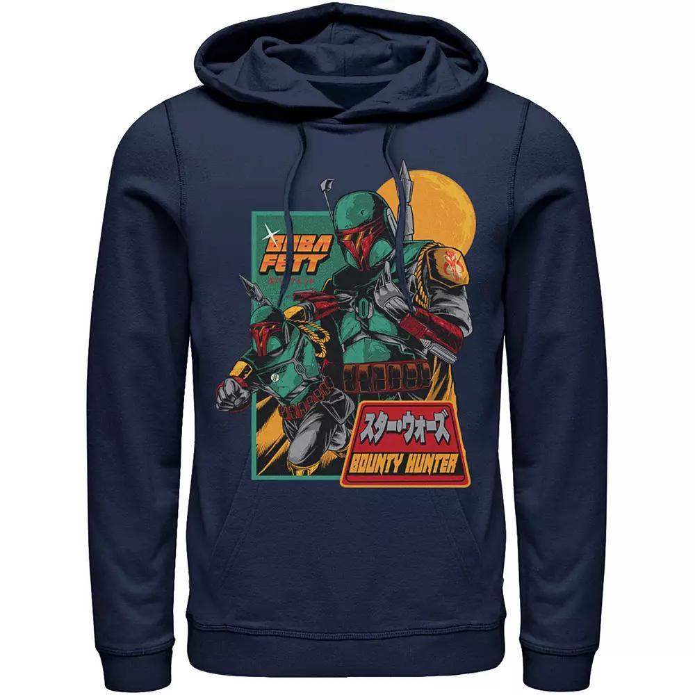 Men's Star Wars Mandalorian Soldier Kanji Hoodie, Size: XL, Athletic Grey Product Image