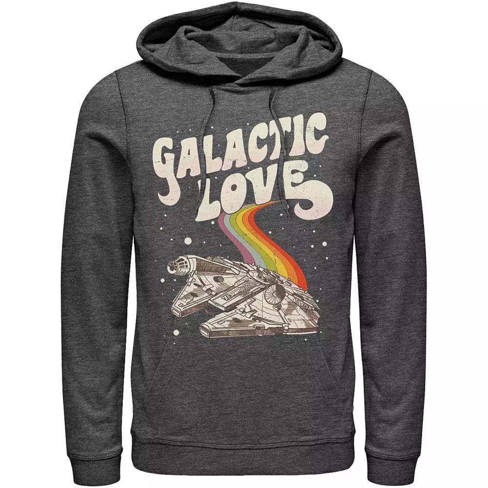 Men's Star Wars Pride Millennium Falcon Galactic Love Hoodie, Size: XL, Blue Product Image
