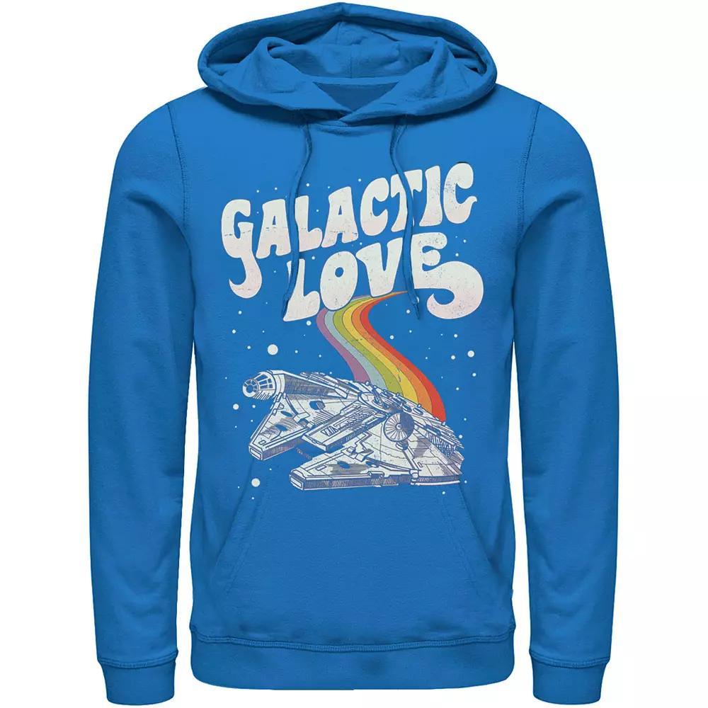 Men's Star Wars Pride Millennium Falcon Galactic Love Hoodie, Size: XL, Blue Product Image