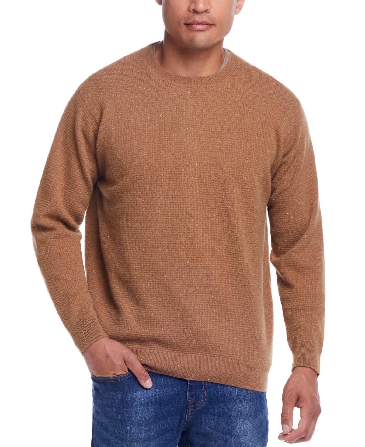 Weatherproof Vintage Mens Cashmere Textured Crewneck Sweater Product Image