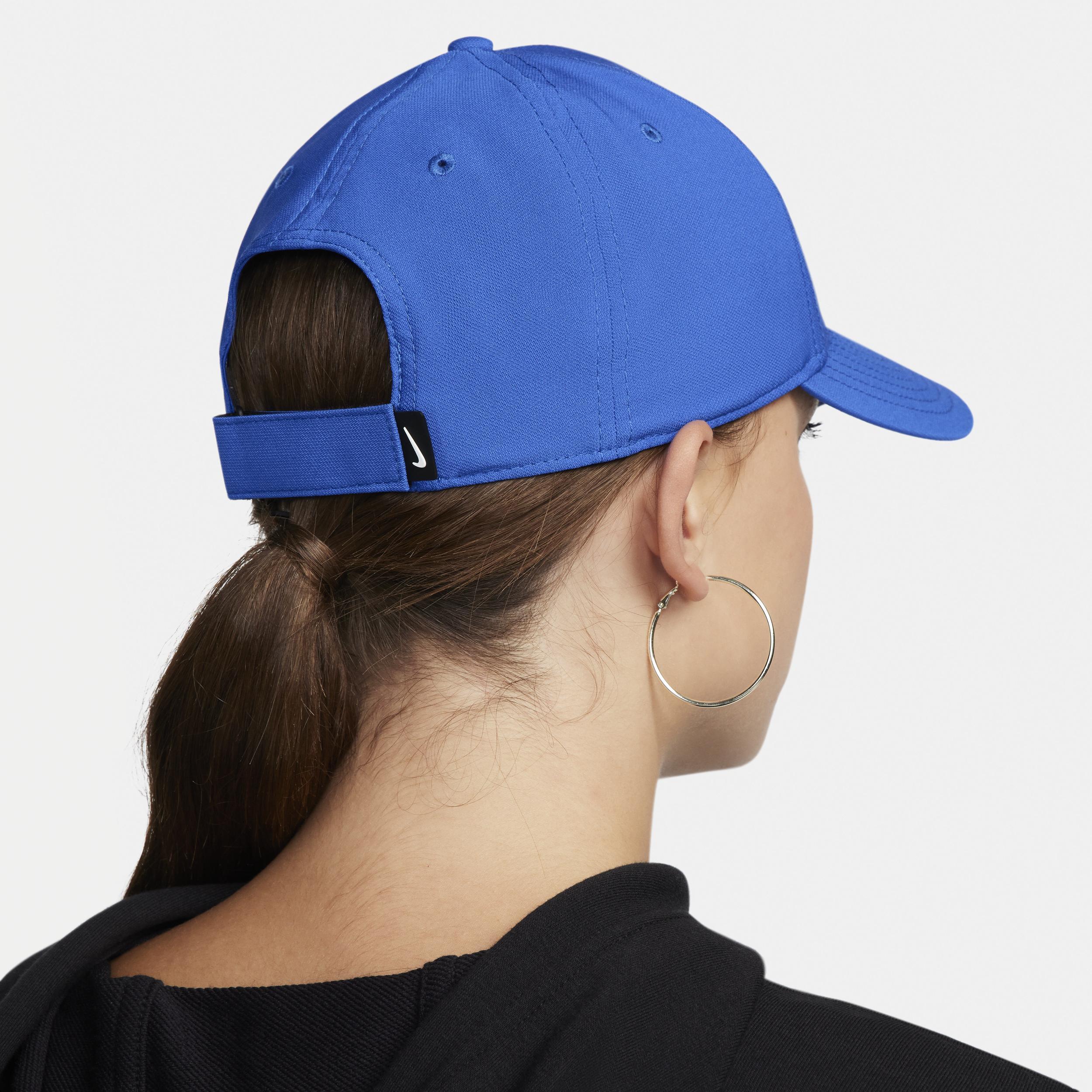 Mens Nike Dri-Fit Club Structured Swoosh Cap Black Navy Product Image