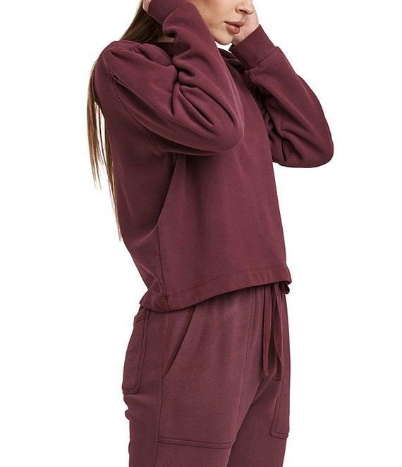 Dear John Raya Wide Crew Neck Long Sleeve U-Back Sweatshirt Product Image