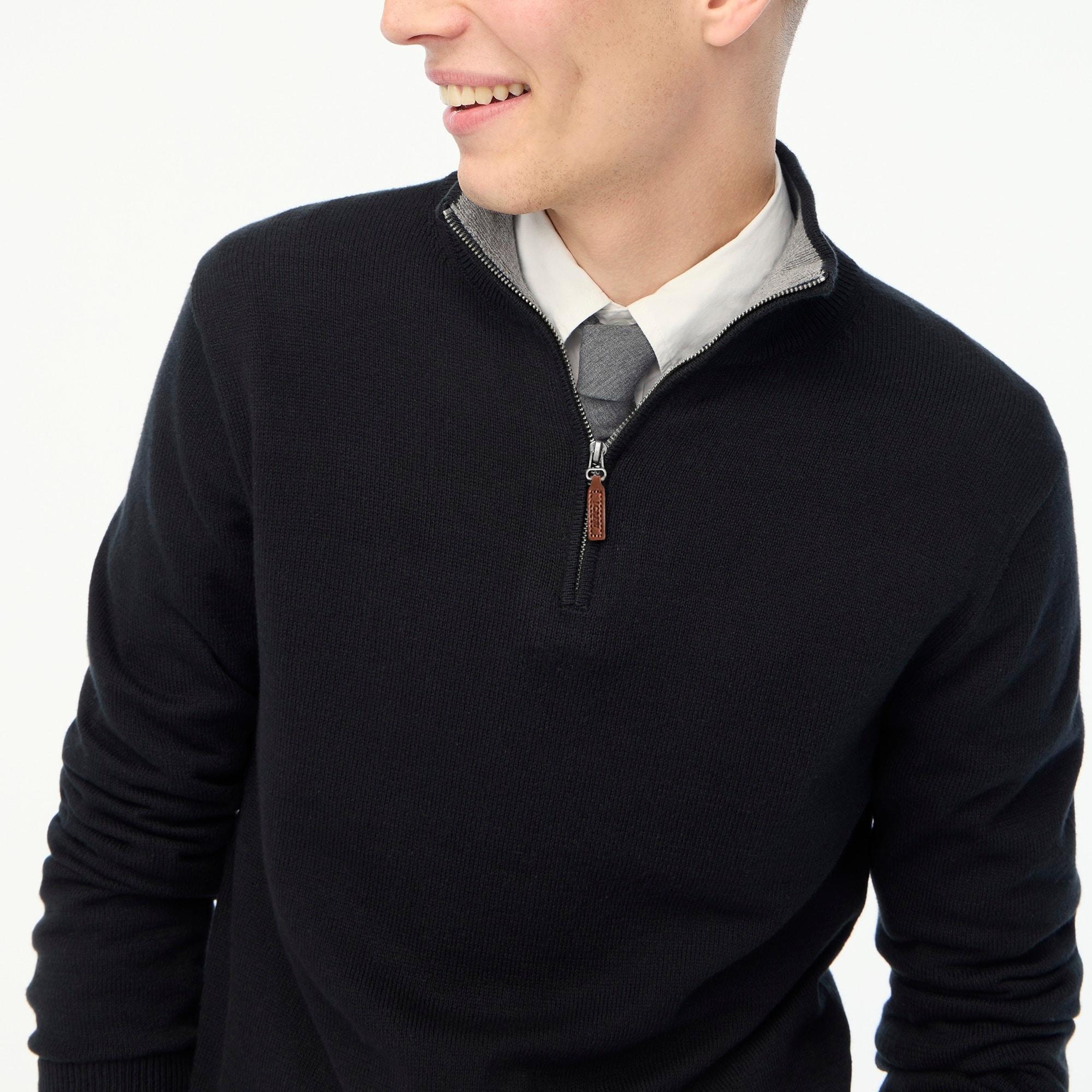 Cotton half-zip sweater Product Image