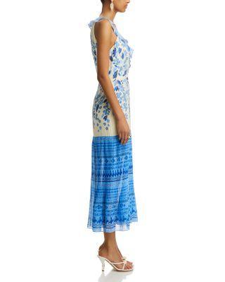 Amy Silk Ruffled Dress Product Image