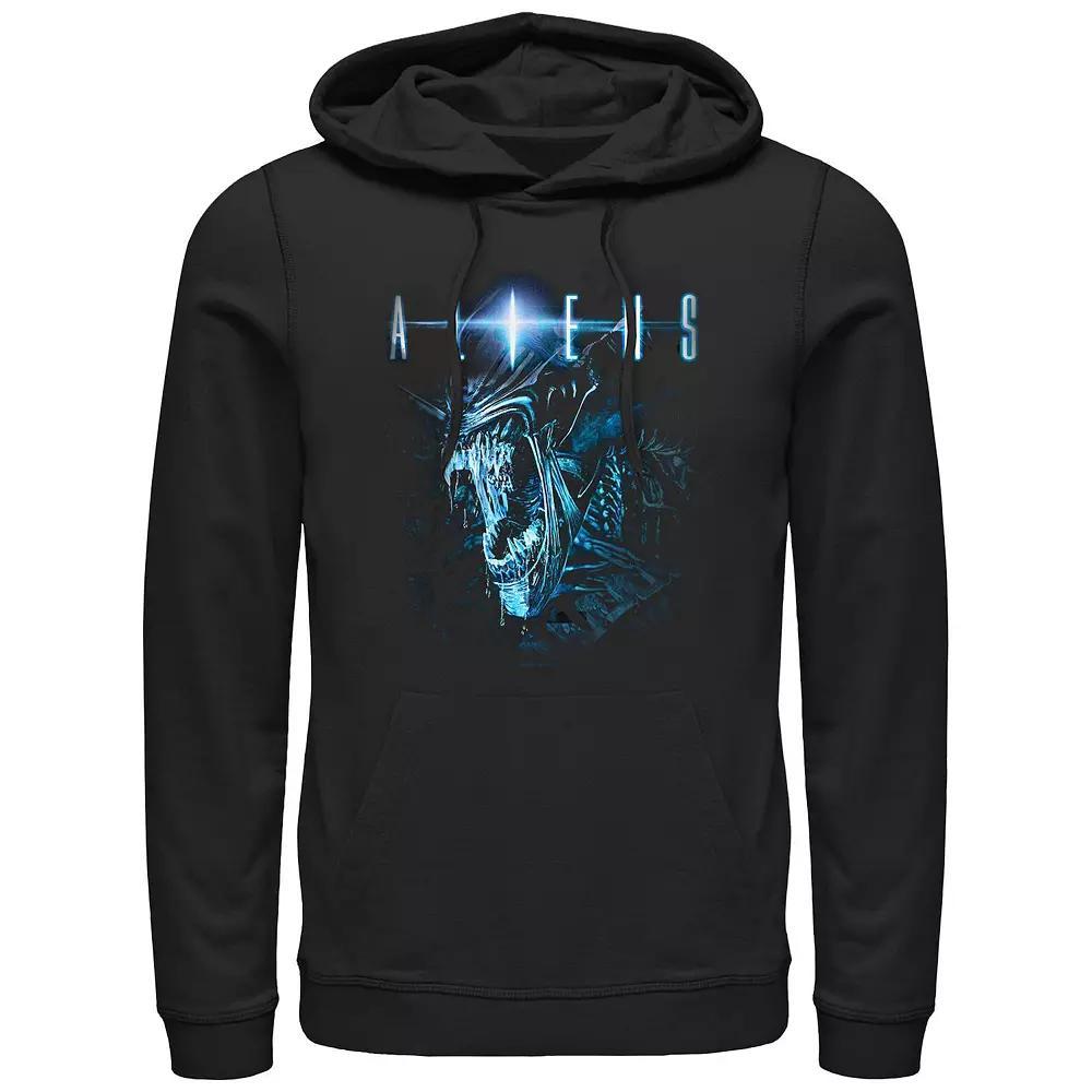 Men's Aliens Queen Screaming Graphic Hoodie, Size: XXL, Black Product Image