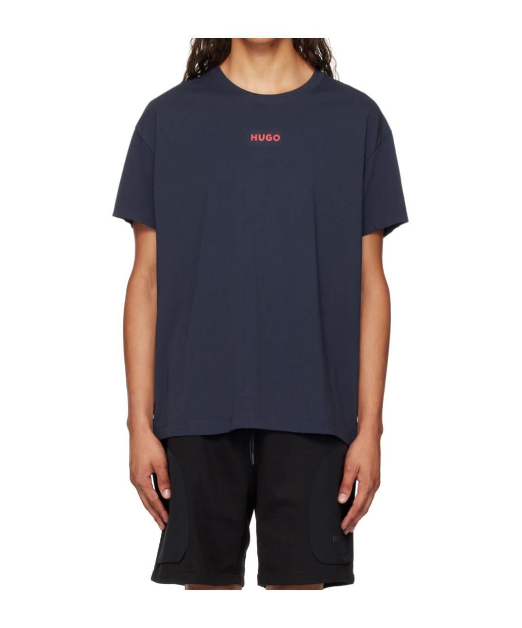 HUGO BOSS Logo Printed T-shirt In Black Product Image