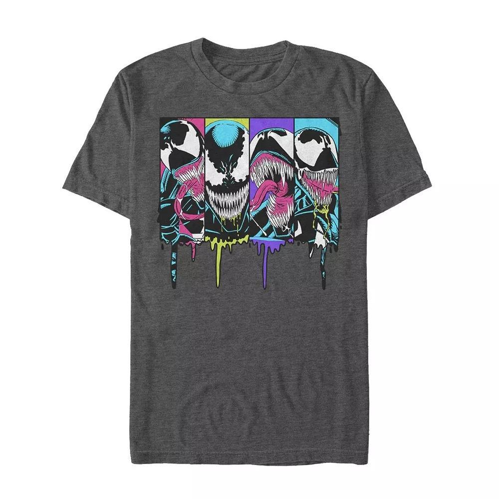Men's Marvel Comics Neon Venom Tee, Size: Medium, Grey Heather Product Image