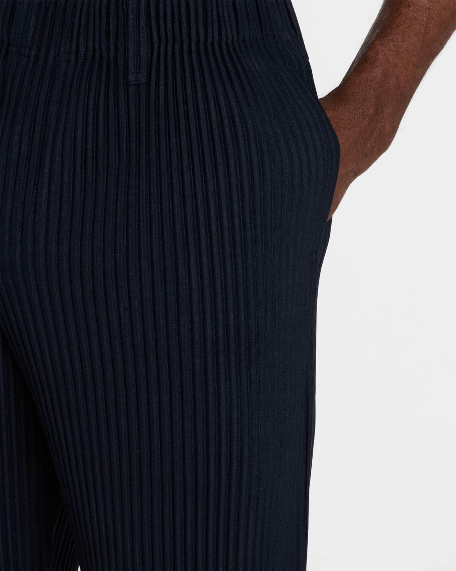 Mens Pleated Flat-Front Pants Product Image