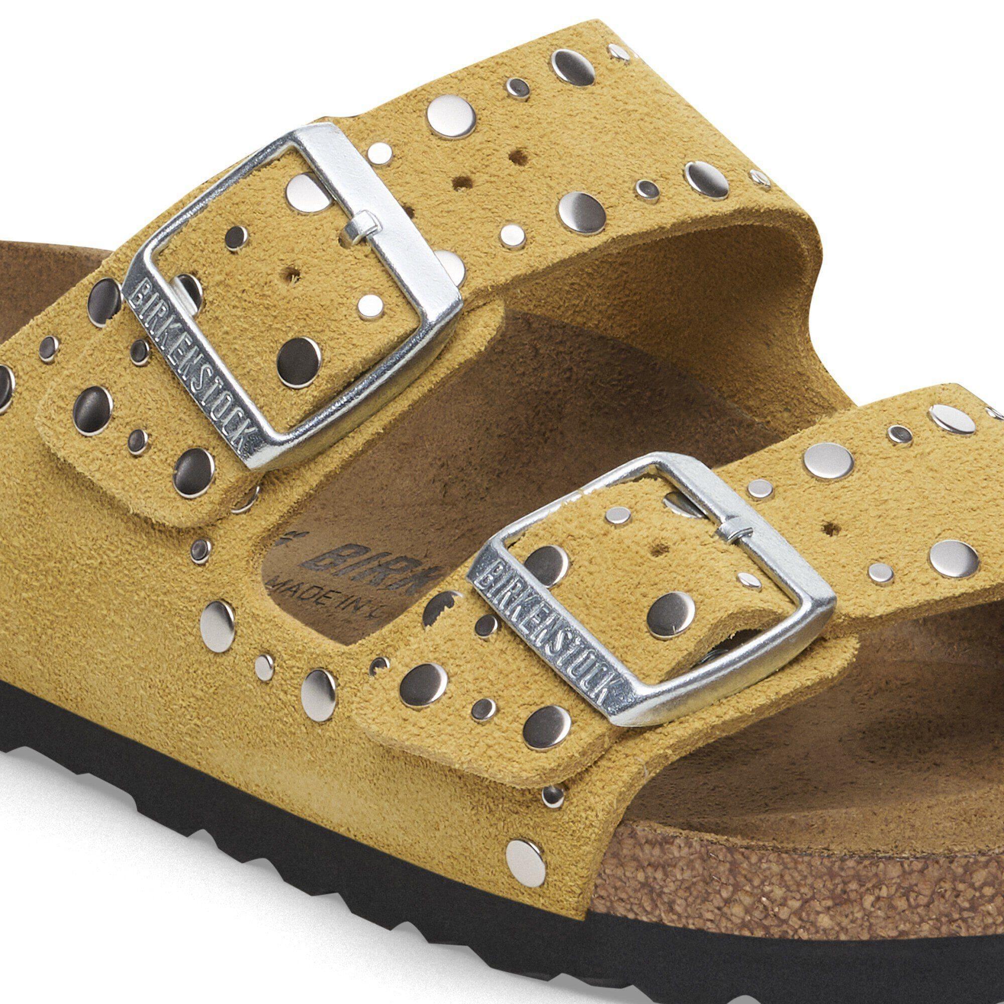 Arizona Rivets Suede Leather Ochre Product Image