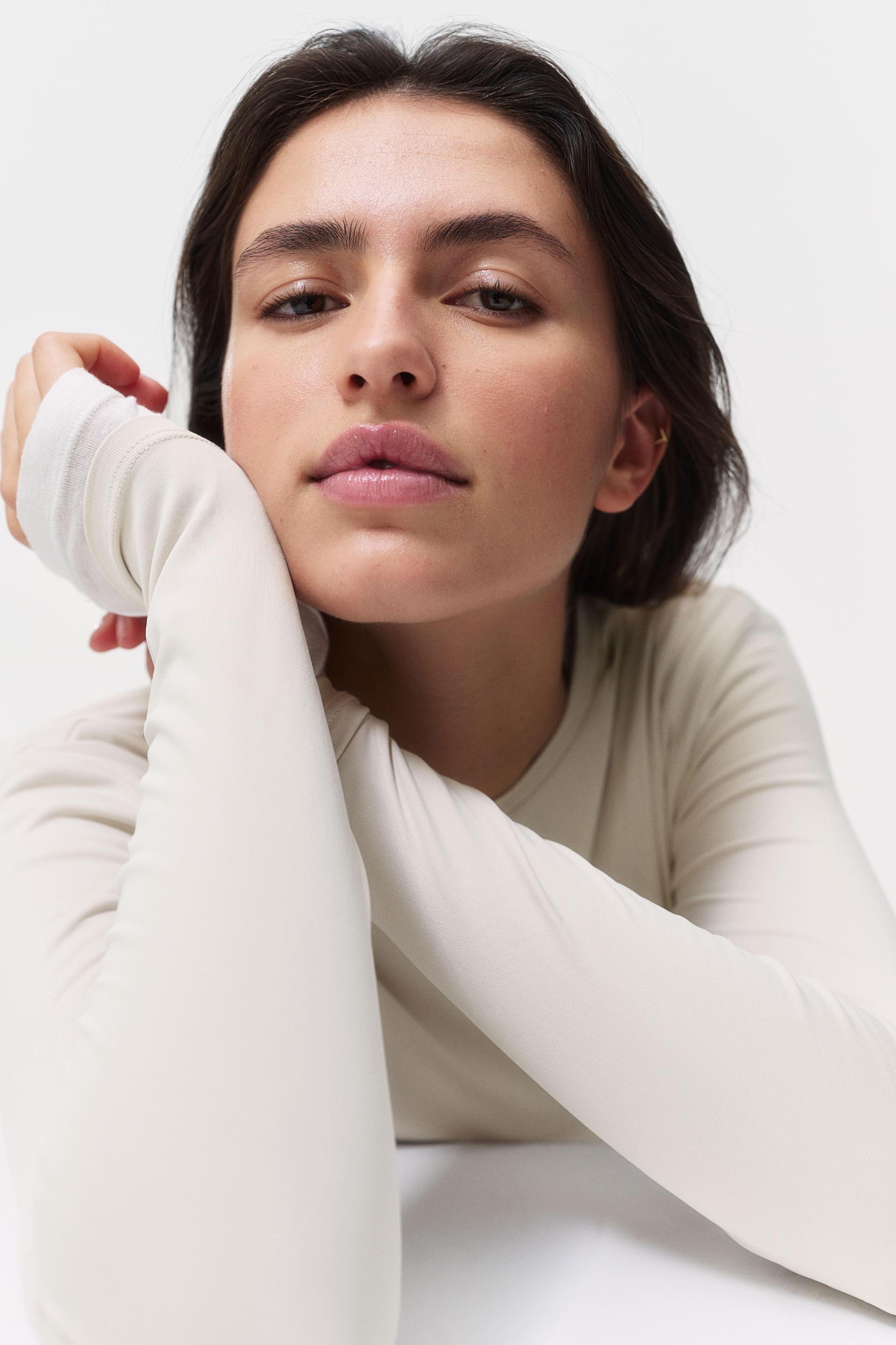 Long-sleeved Microfiber Top Product Image
