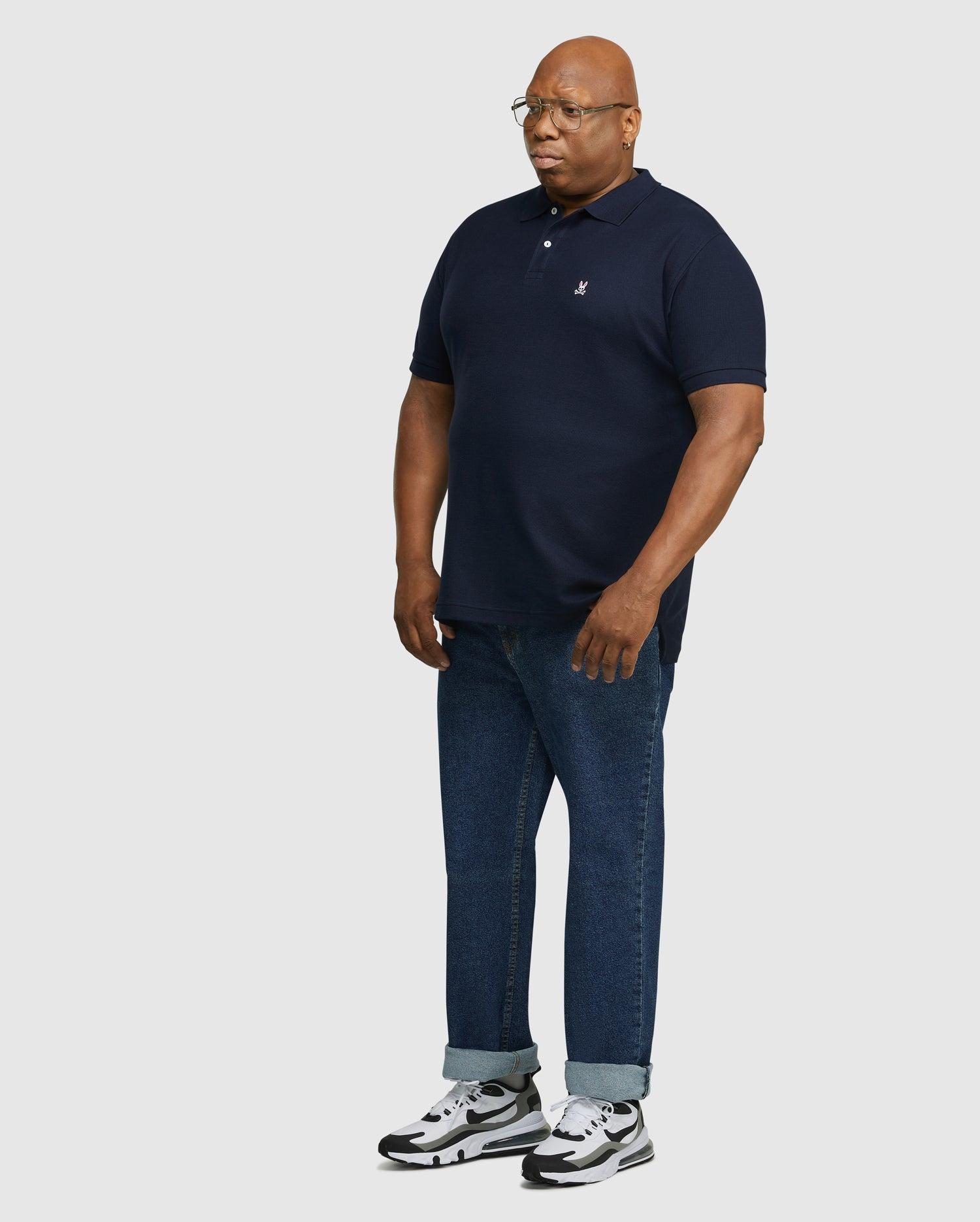 Men's Big And Tall Classic Pique Polo Shirt 410 NAVY / 1XL Product Image