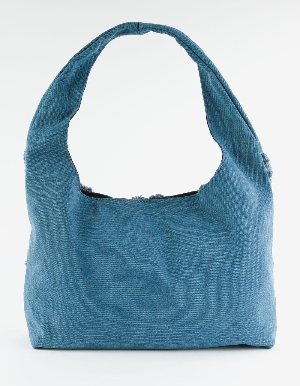 Denim Shoulder Tote Bag Product Image