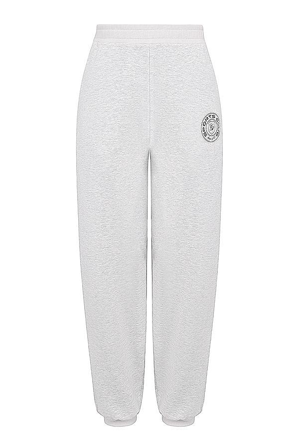 Coast Light Grey Marl Fleece Back Jogging Trousers Product Image
