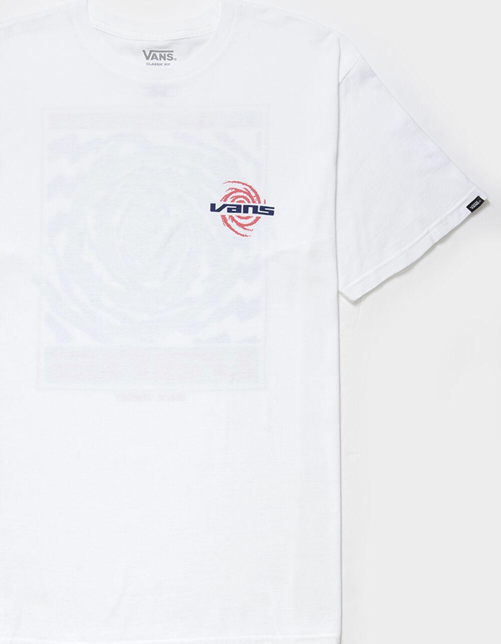 VANS Wormhole Warped Mens Tee - WHITE Product Image