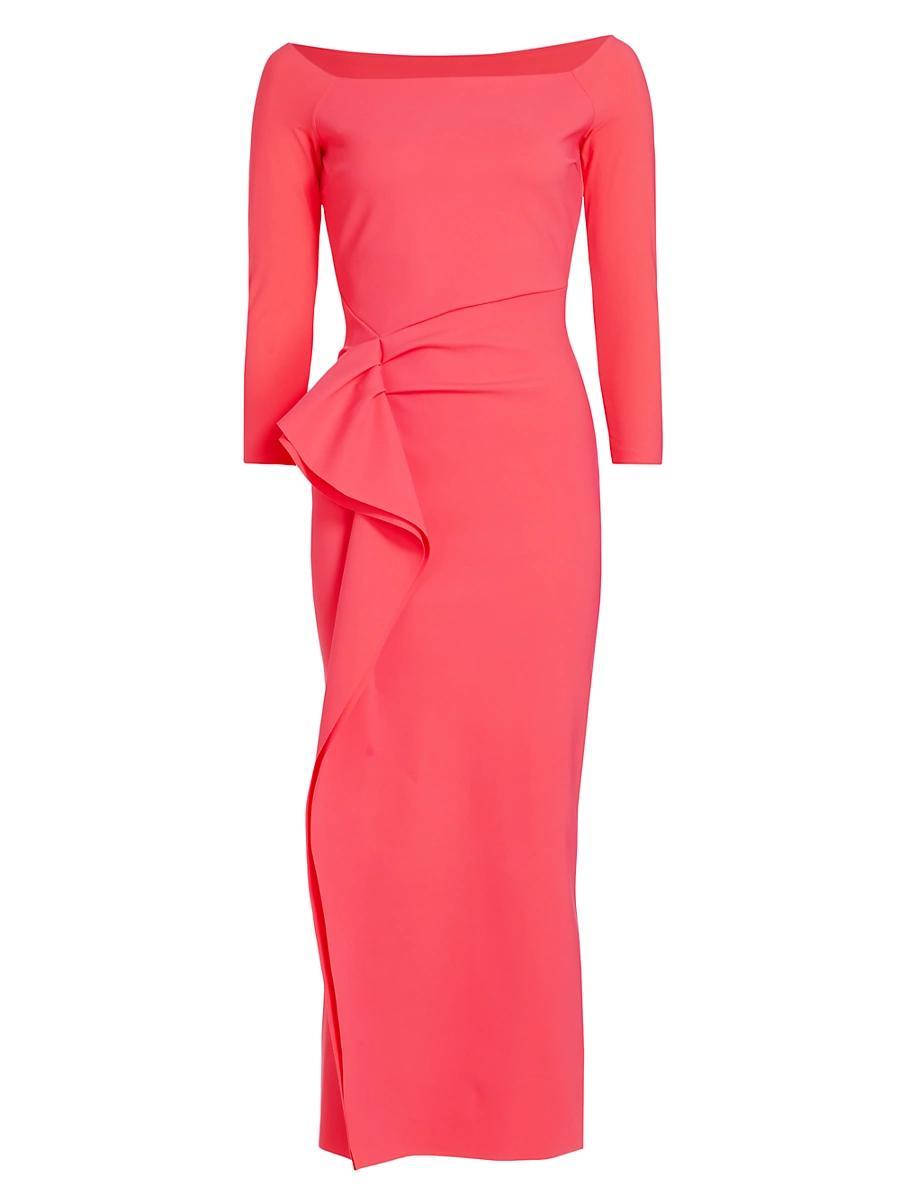 Womens Tushana Draped Jersey Midi-Dress Product Image