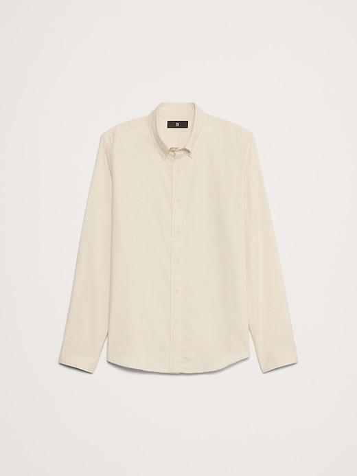 Standard-Fit Cotton Flannel Shirt Product Image