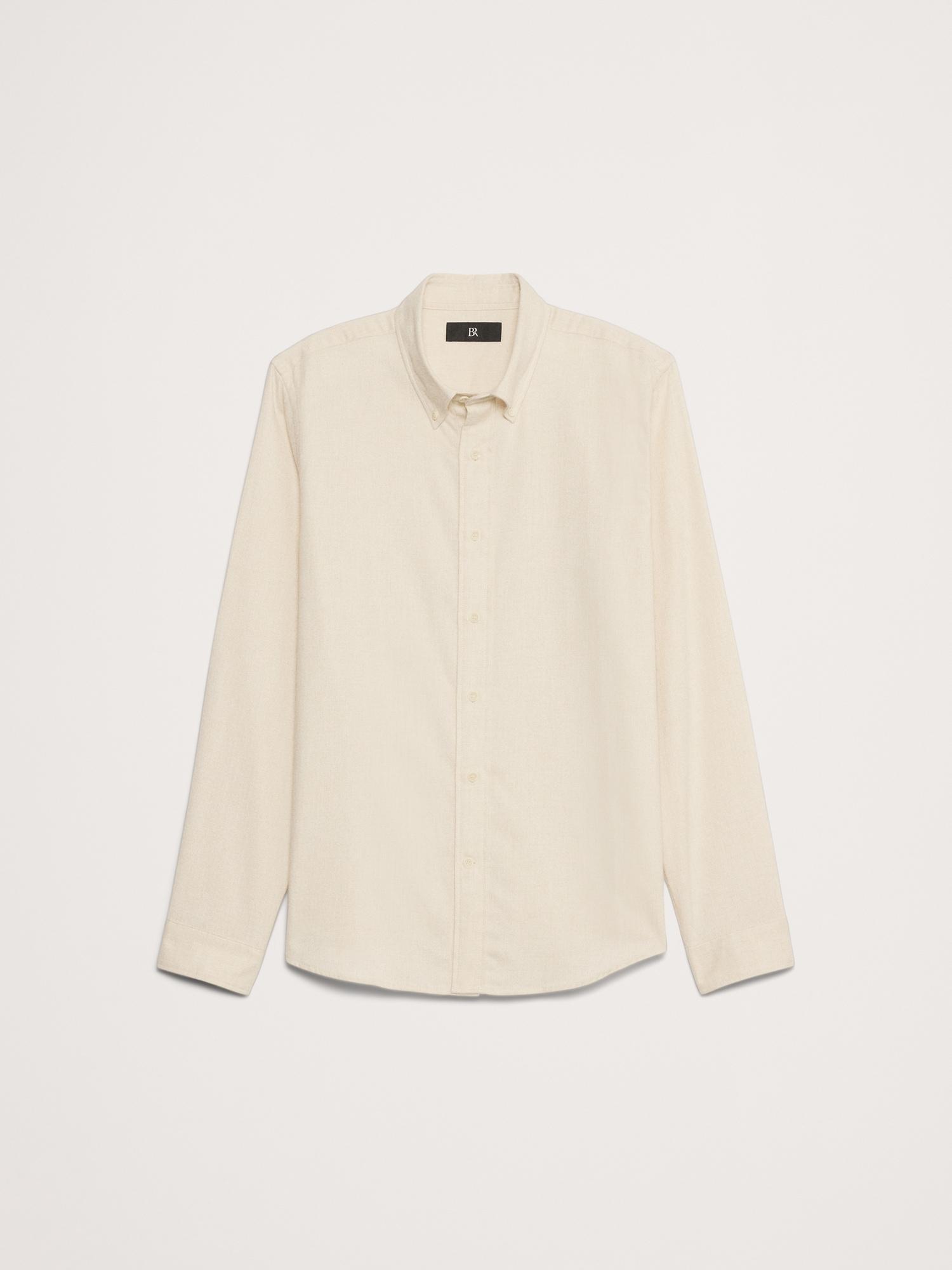 Standard-Fit Cotton Flannel Shirt Product Image