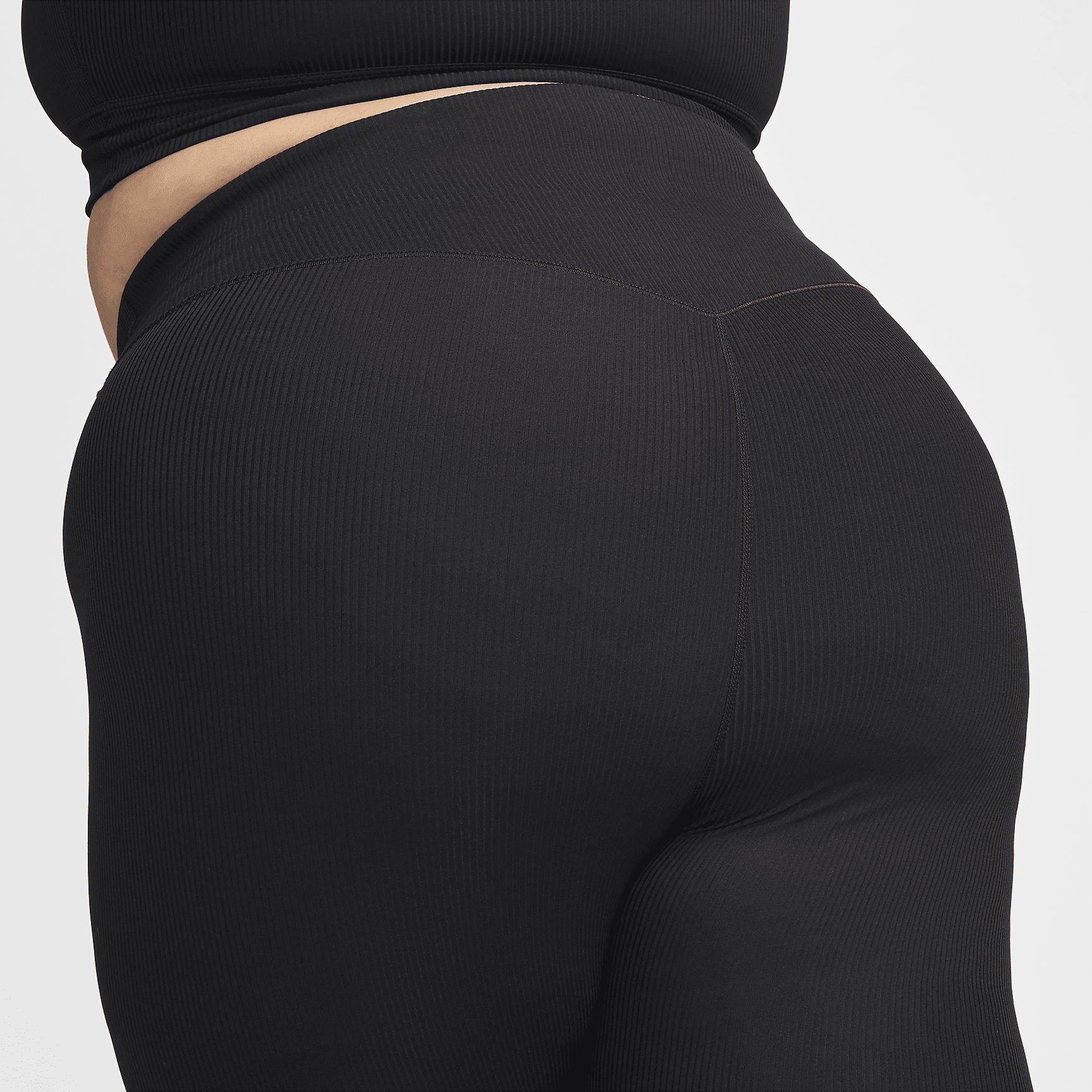 Nike Zenvy Rib Women's Gentle-Support High-Waisted 7/8 Leggings (Plus Size) Product Image