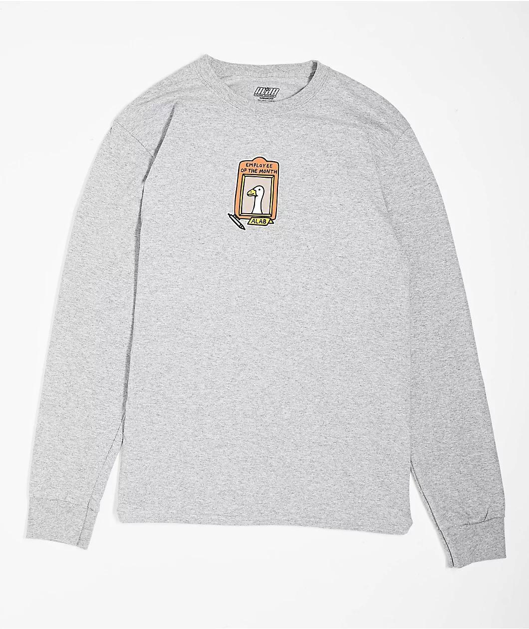 A.LAB Not So Silly Grey Long Sleeve T-Shirt Product Image