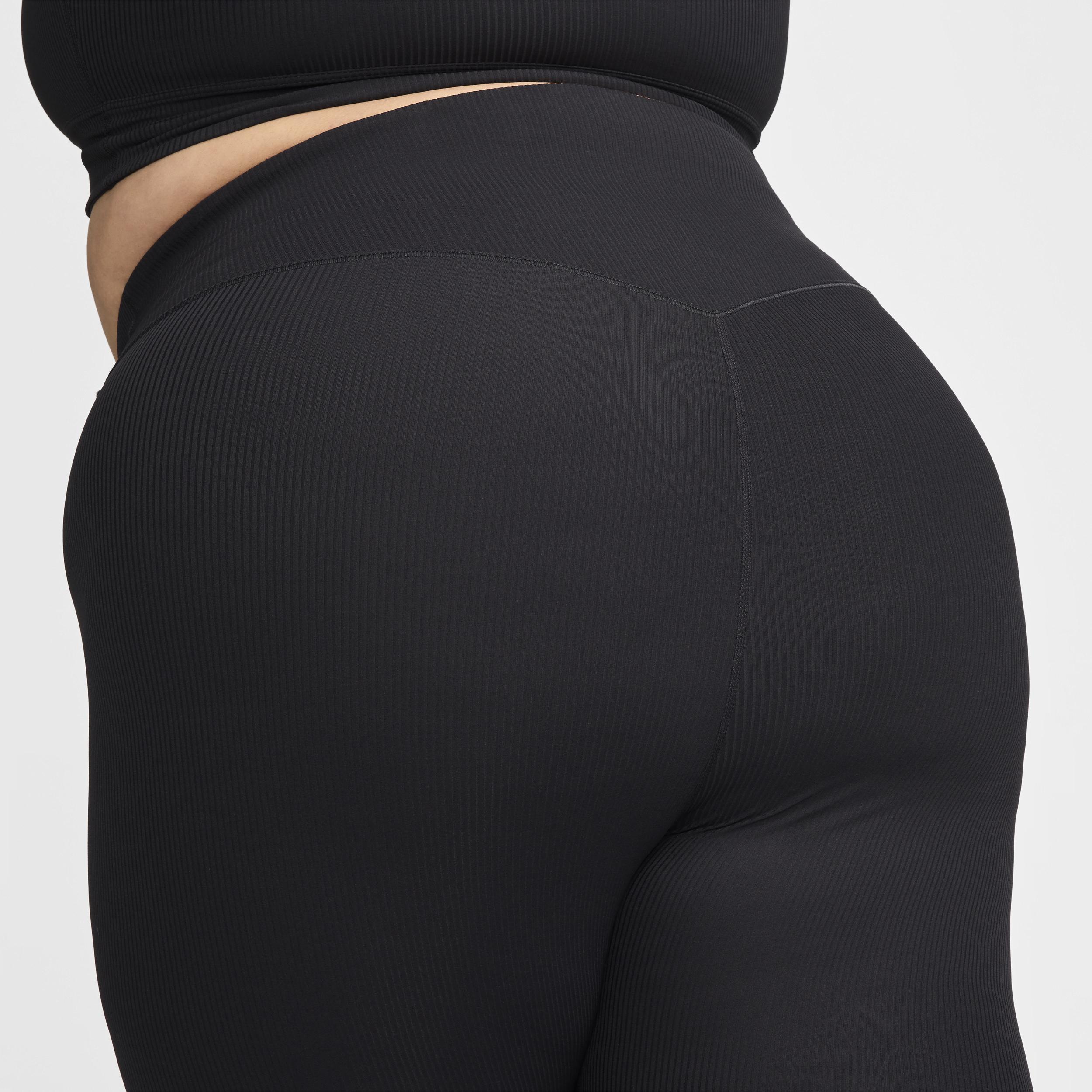 Nike Women's Zenvy Rib Gentle-Support High-Waisted 7/8 Leggings (Plus Size) Product Image