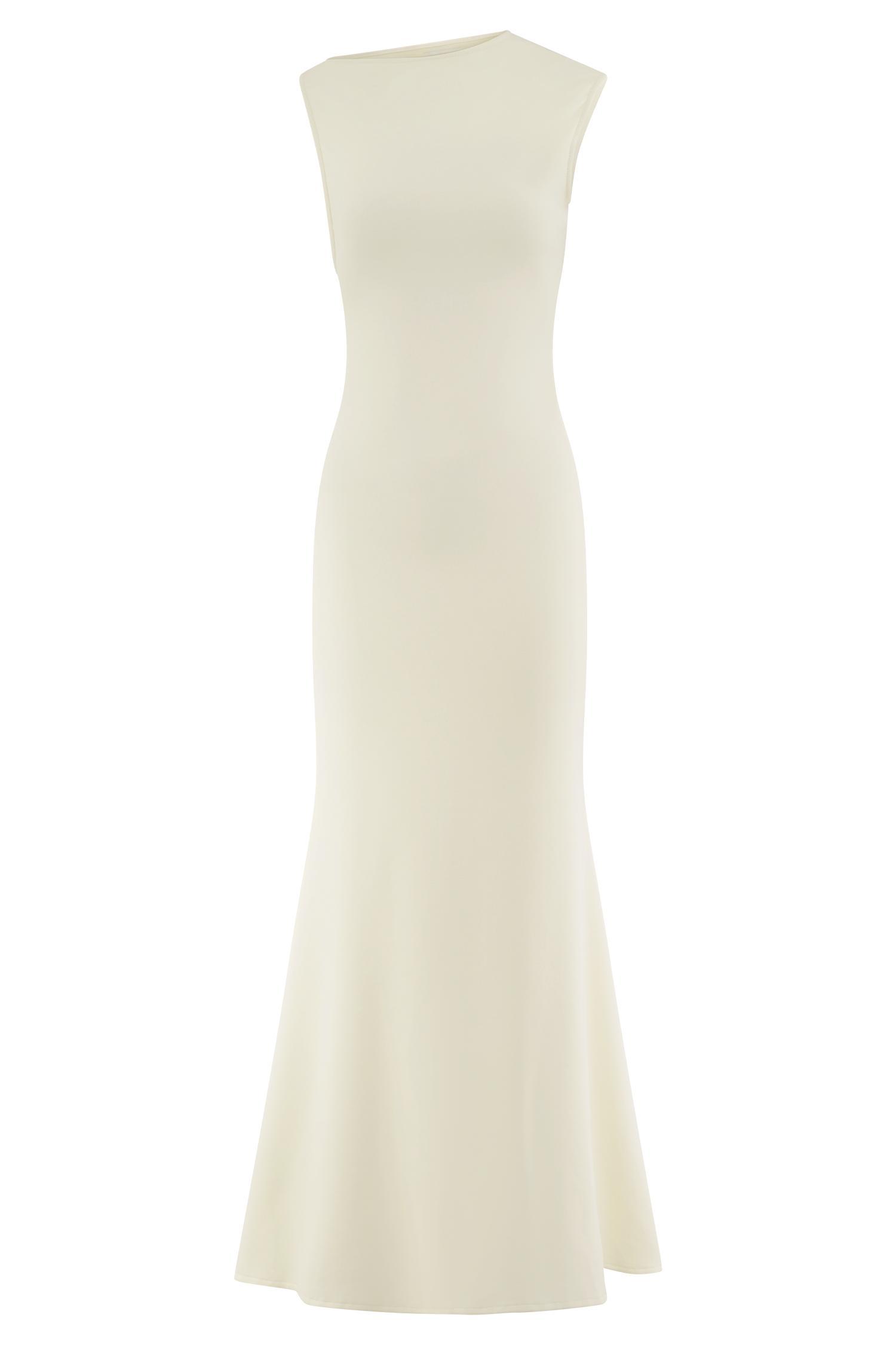 Katerina Scuba Jersey Cut Out Maxi Dress - Ivory Product Image