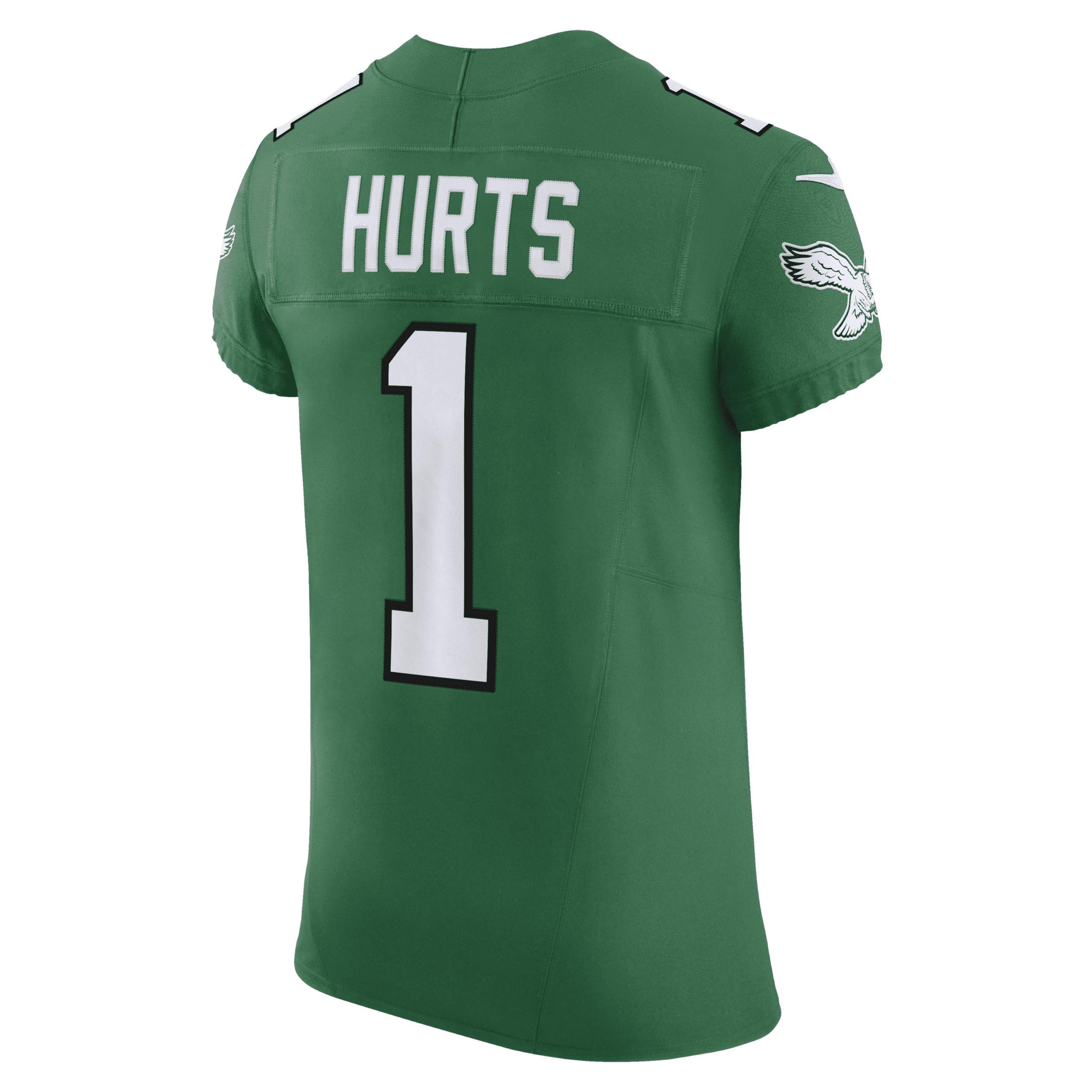 Men's Nike Jalen Hurts Kelly Green Philadelphia Eagles 2nd Alternate Vapor F.U.S.E. Elite Jersey, Size: 52 Product Image