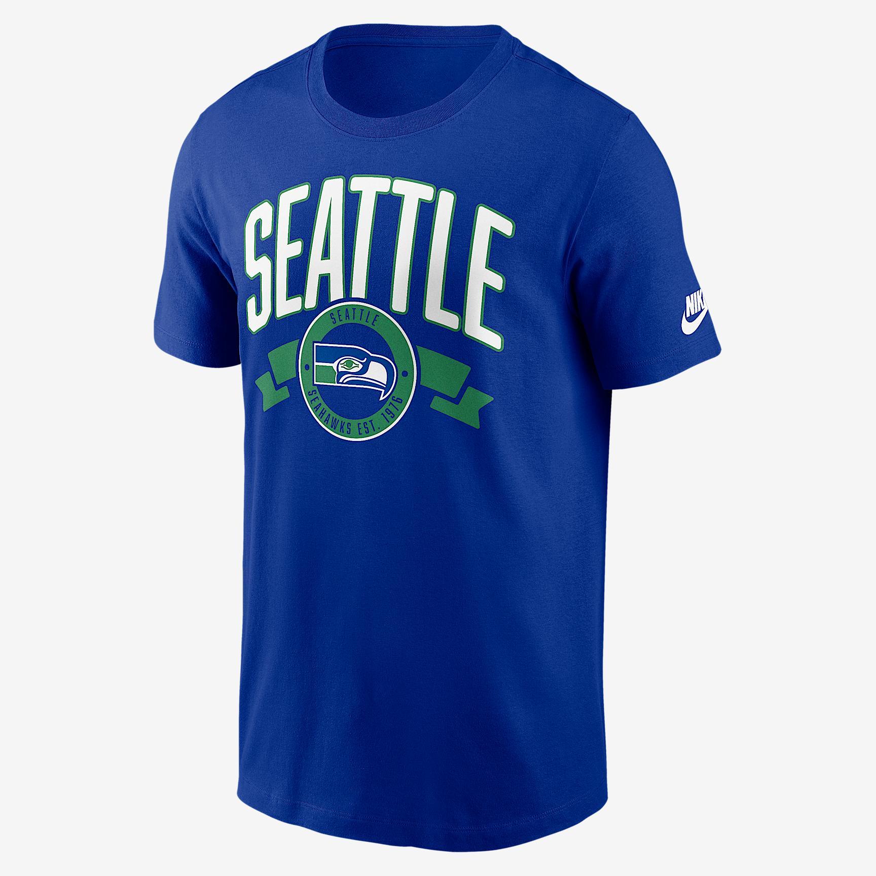 Seattle Seahawks Rewind Front And Back Hit Essential Nike Men's NFL T-Shirt Product Image
